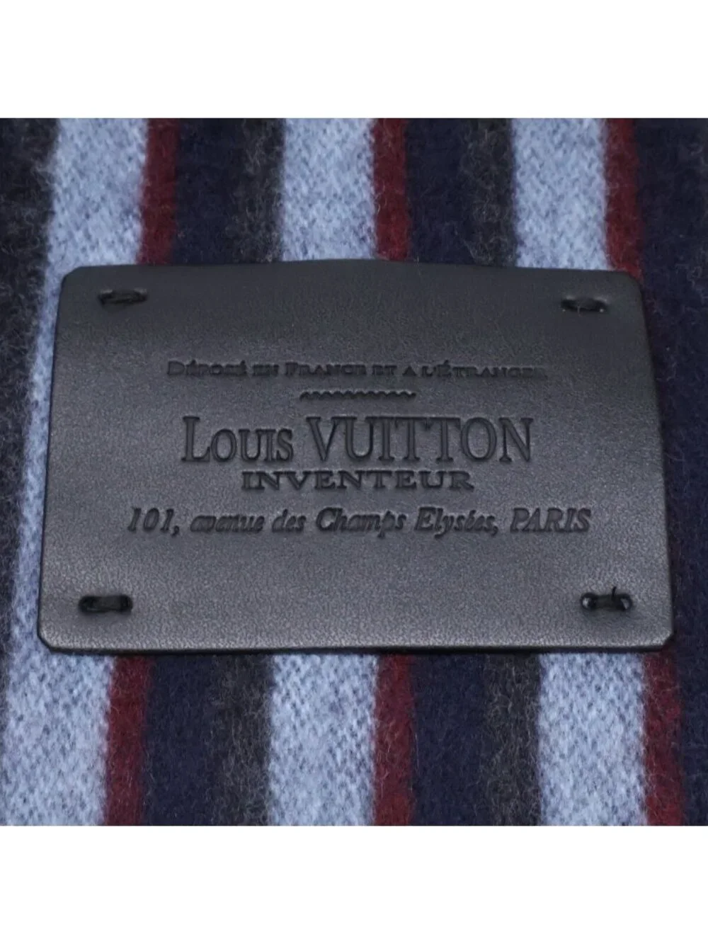 Louis Vuitton Lambswool Cashmere Striped Fringe